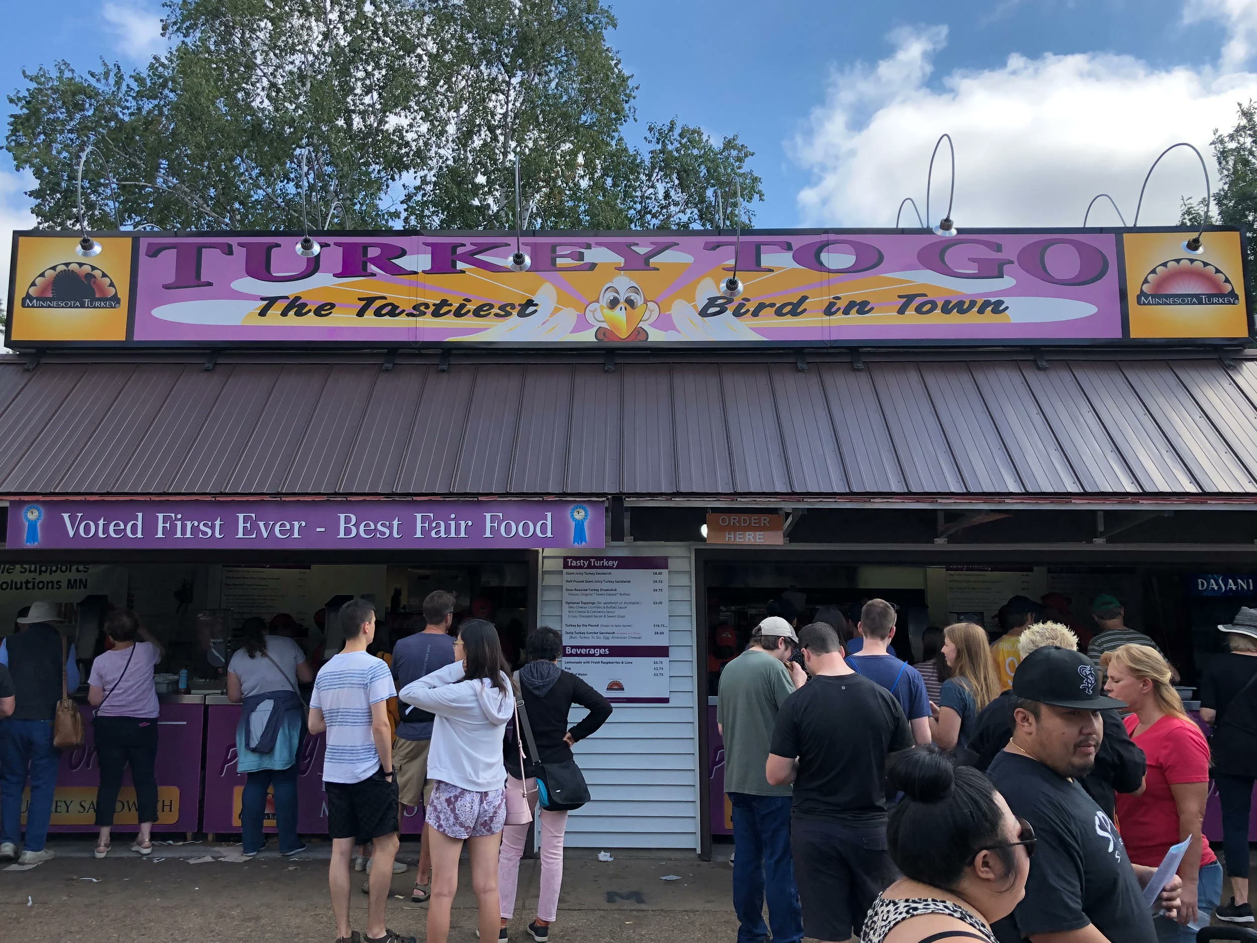 Turkey To Go booth at the Minnesota State Fair